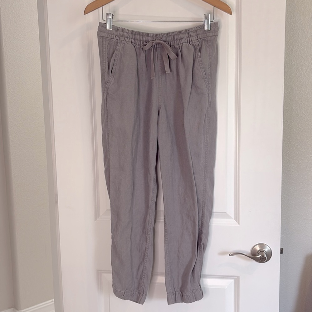 J Crew Point Sur Jogger Pants Linen Blend Size 2 - Picture 2 of 11